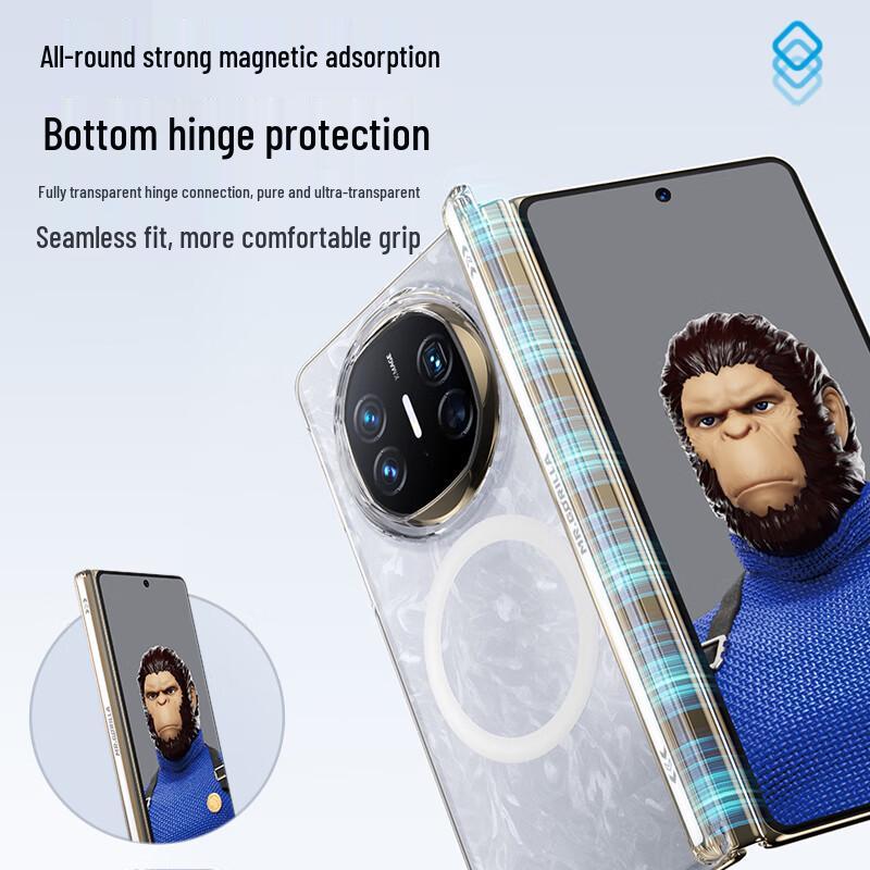 Huawei Mate X6 Transparent Magnetic Foldable Case