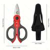 Industrial-Grade Heavy-Duty Cable Cutters Electrician'S Shears, Non-Slip Manual Wire Strippers, Household Shears (With Sheath)