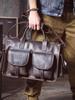 Men's Genuine Leather Crazy Horse Briefcase & Messenger Laptop Bag