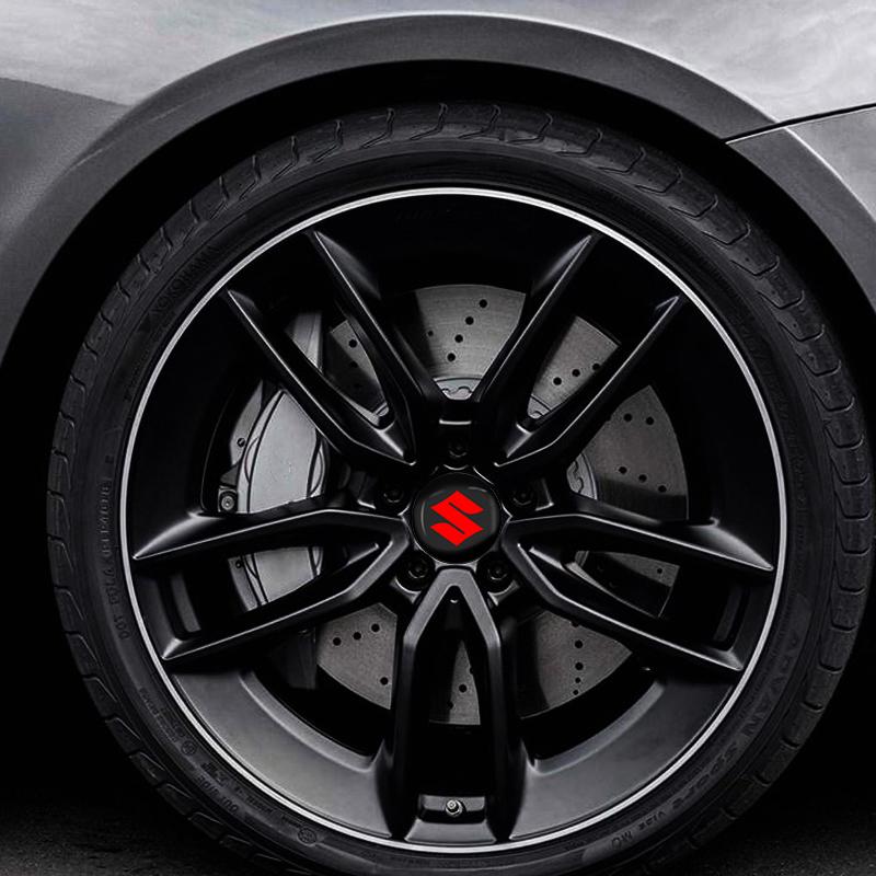 Hot 4Pcs 56/60MM Car Wheel Center Hub Caps Logo Cover Accessories For Suzuki Celerio