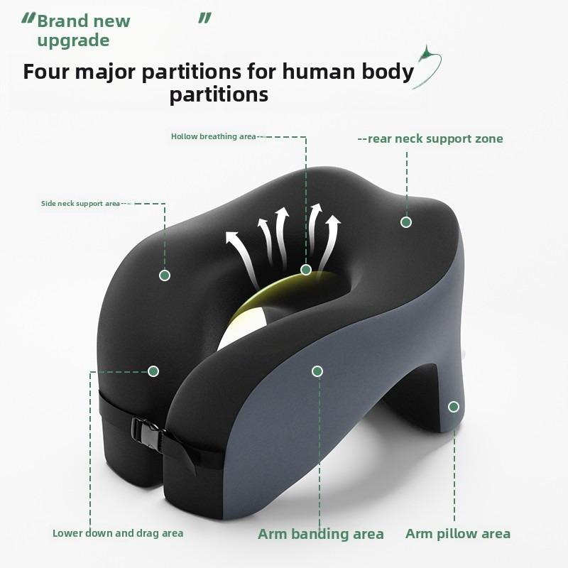 1pc Memory Foam U-shaped Pillow, Travel Neck Pillow, Sleeping Pillow, Neck Pillow, Portable Cervical Neck Support Pillow