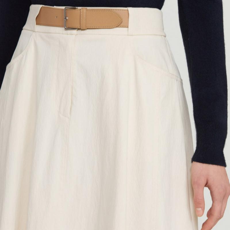  She S miSS  Belt Detail Flare Skirt SwwSkp12020 Cr