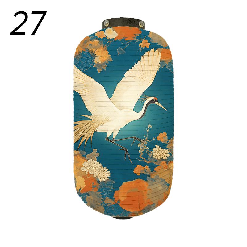 Japanese Style Traditional Cloth Lantern Crane Izakaya Sushi Restaurant Decor Signboard Party Festival Outdoor Decor Lantern