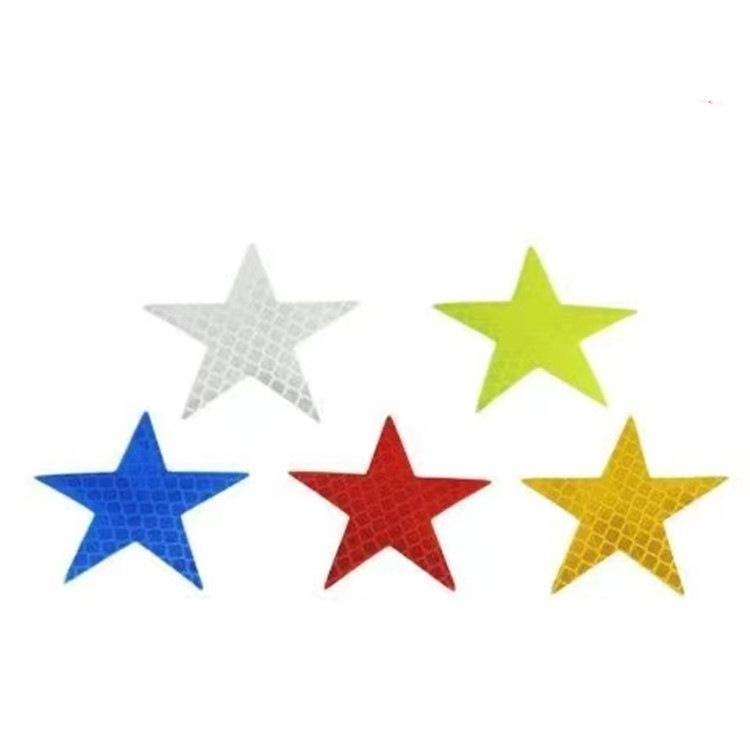 Pentagon Reflective Warning Sticker for Cars & Motorcycles - Creative & Personalized Decoration