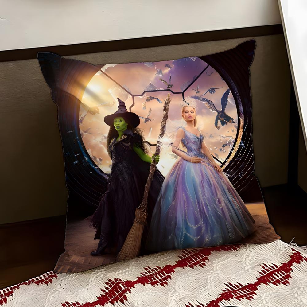 Movie WWicked Cushion Cover Reversible Soft Durable Pillow Cover Home  Car MultiScene Use for Daily Comfort