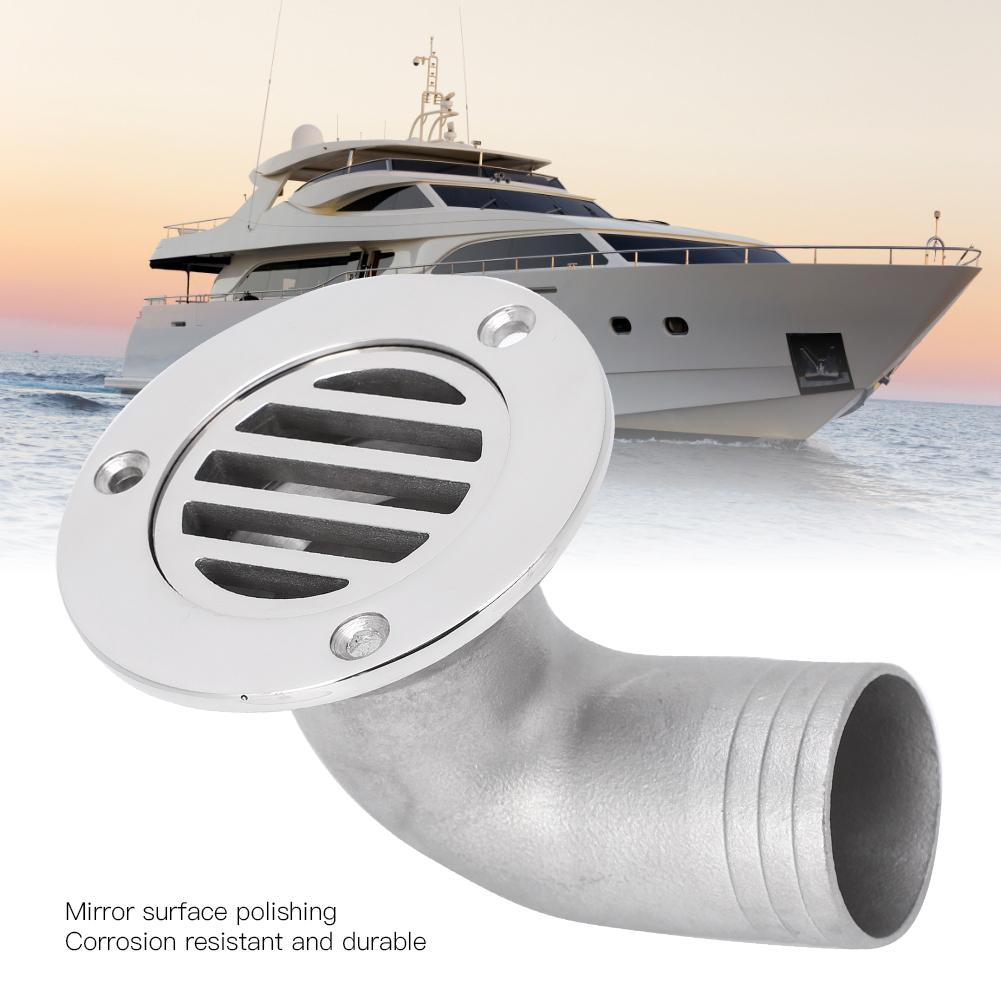 Boat Bend Floor Drain 316 Stainless Steel Marine Water Draining Device Hardware Accessor