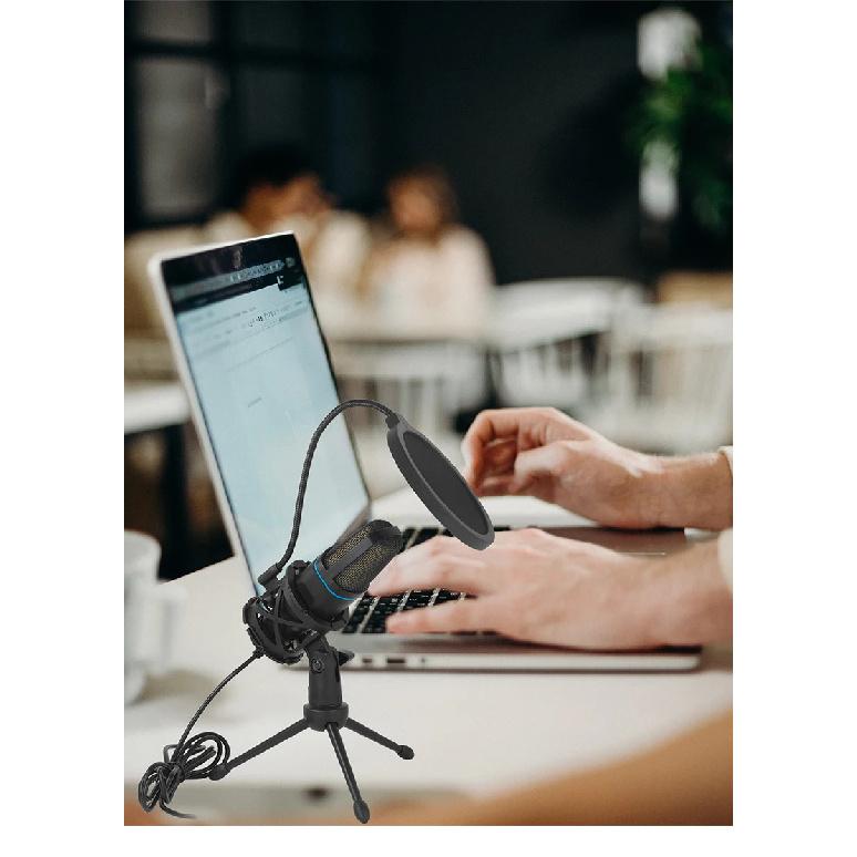 USB Microphone RGB Microfone Condensador Wire Gaming Mic for Podcast Recording Studio Streaming Laptop Desktop PC