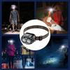 Dual Lamp Core nductionPowerful LED Headlight  90° Adjustment USB Charging Portable Emergency High Brightness Head Flashlight Motion Sensor