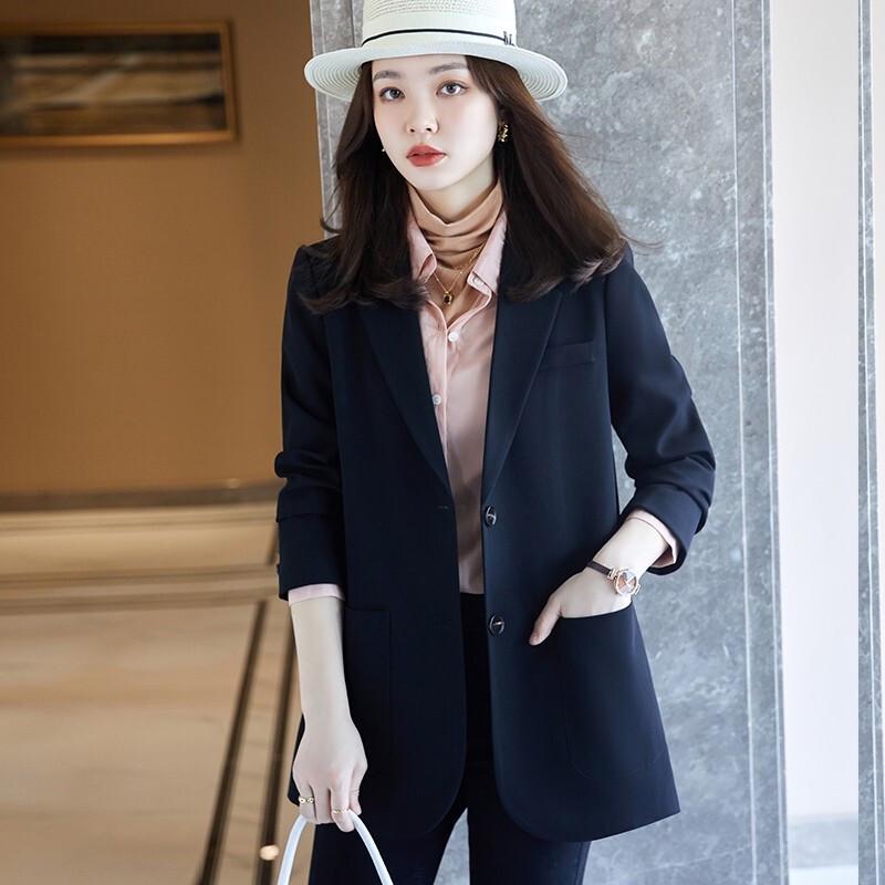 Dames Slim-Fit Blauwe Blazer