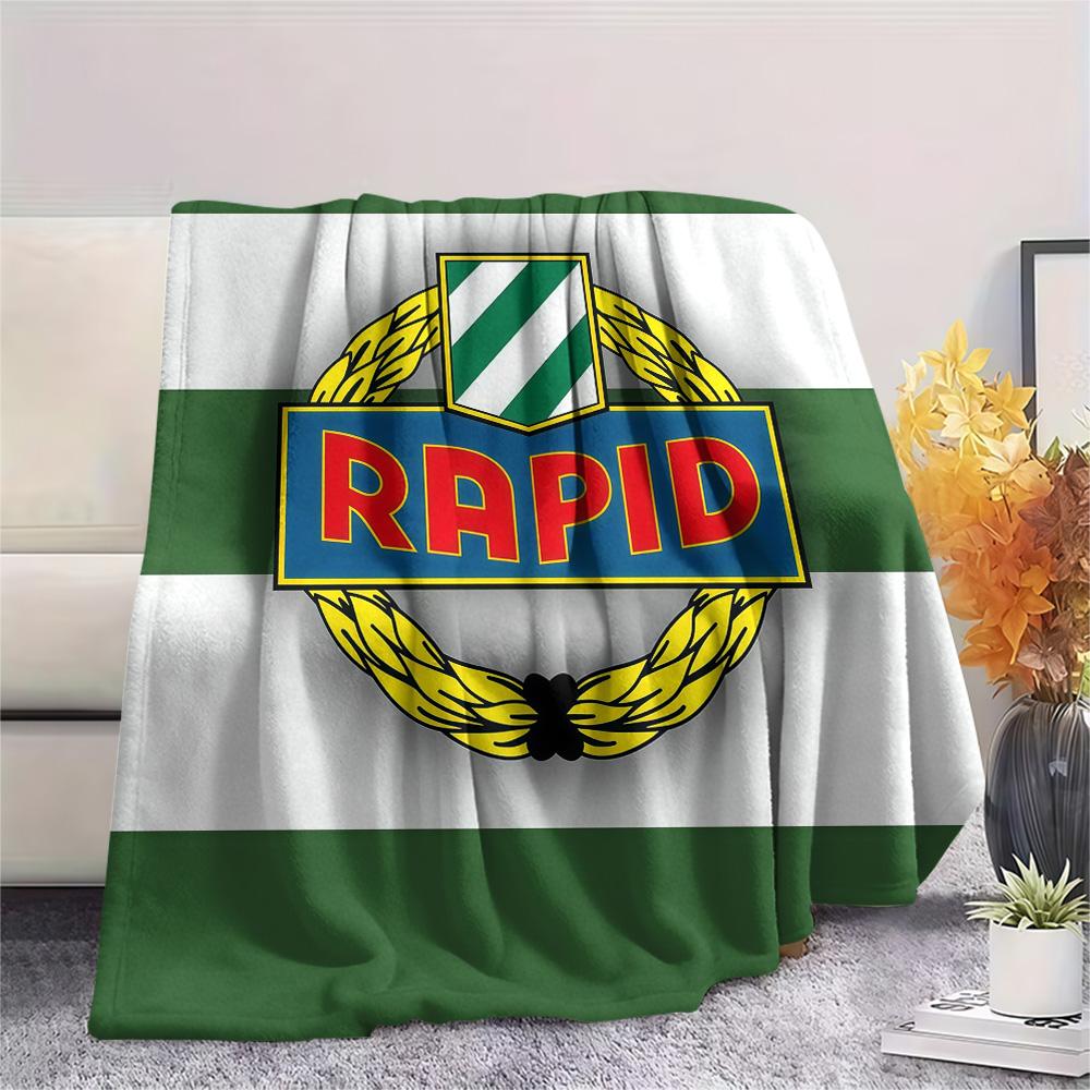 SK Rapid Wien Flannel Blanket, High Quality Comfortable for All Seasons, Home Decor, Warmth and Comfort