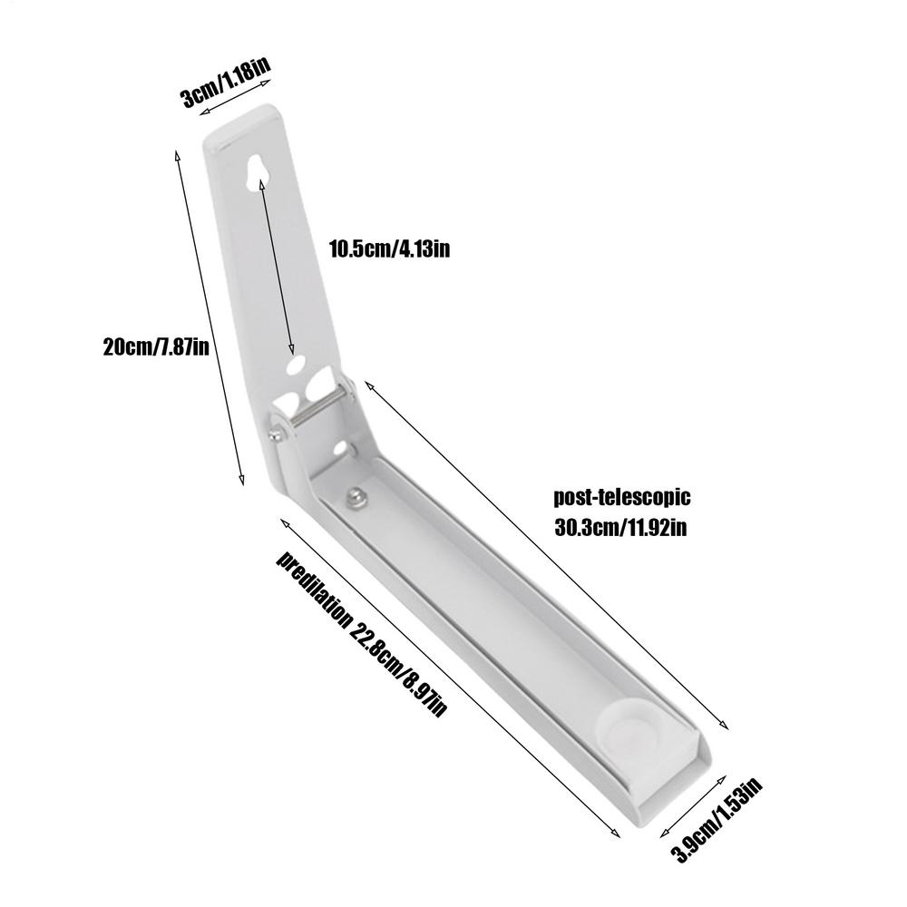 Expandable Microwave Oven Shelf Stainless Steel Foldable Stretch Oven Bracket Holder Adjustable Foldable Microwave Oven Wall