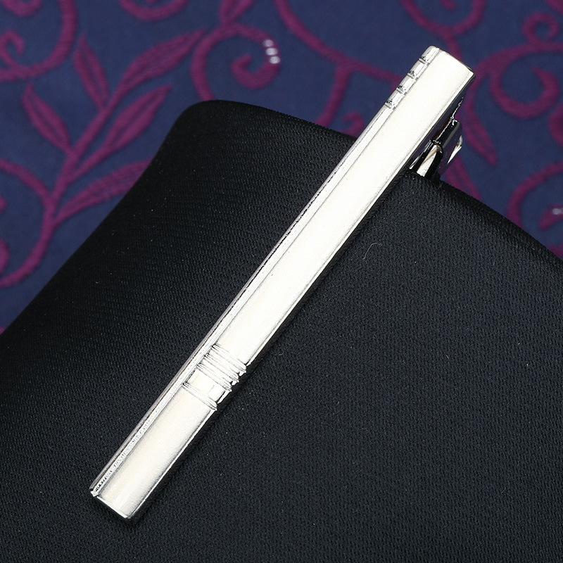 Herren Mode Vielseitige Krawattenklammer Business Anzug Gold Silber Hochzeit Herren und Damen Anstecknadel Koreanische Version Sicherheitskragenclip