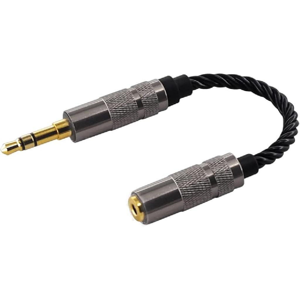 Okcsc Headphone Adapter 4.4mm Male To 3.5mm Female Adapter for 3.5mm Cable Connected To Balanced 4.4mm Player Device High Stereo Audio Converter OFC
