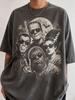 Men's & Women's Retro Halloween Monster Selfie Unisex 100% Cotton T-Shirt, Soft, All Season Casual Streetwear Essential, All-Match