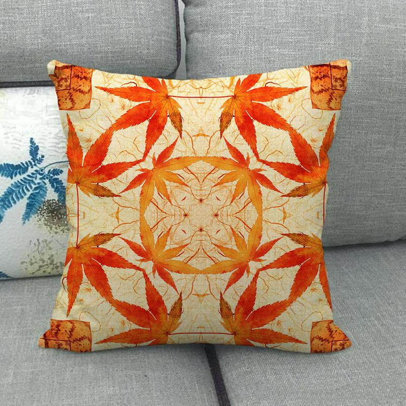 Symmetrical Bohemian Geometric Patterns Digital Printing Short Plush Pillow Covers For Car Sofa Office Cushion Cover Home Goods