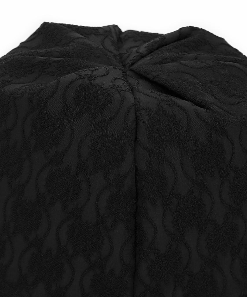 Eondeokeonteulolseutyudio Detachable Strap Bucket Hat Strap Bucket / Flower Pattern / Mono Black