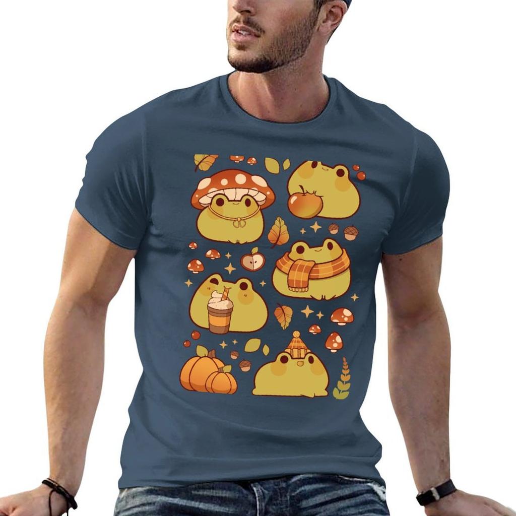 Fall Froggy Tshirt Stain Resistant Casual Tee