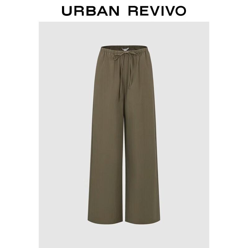 Women s Casual Tie-Waist Wide-Leg Pants S