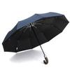 Luxury Automatic Umbrella, Parachase Wooden Handle Sun Umbrella, UV Protection, Outdoor Golf Parasol Umbrellas Free Shipping