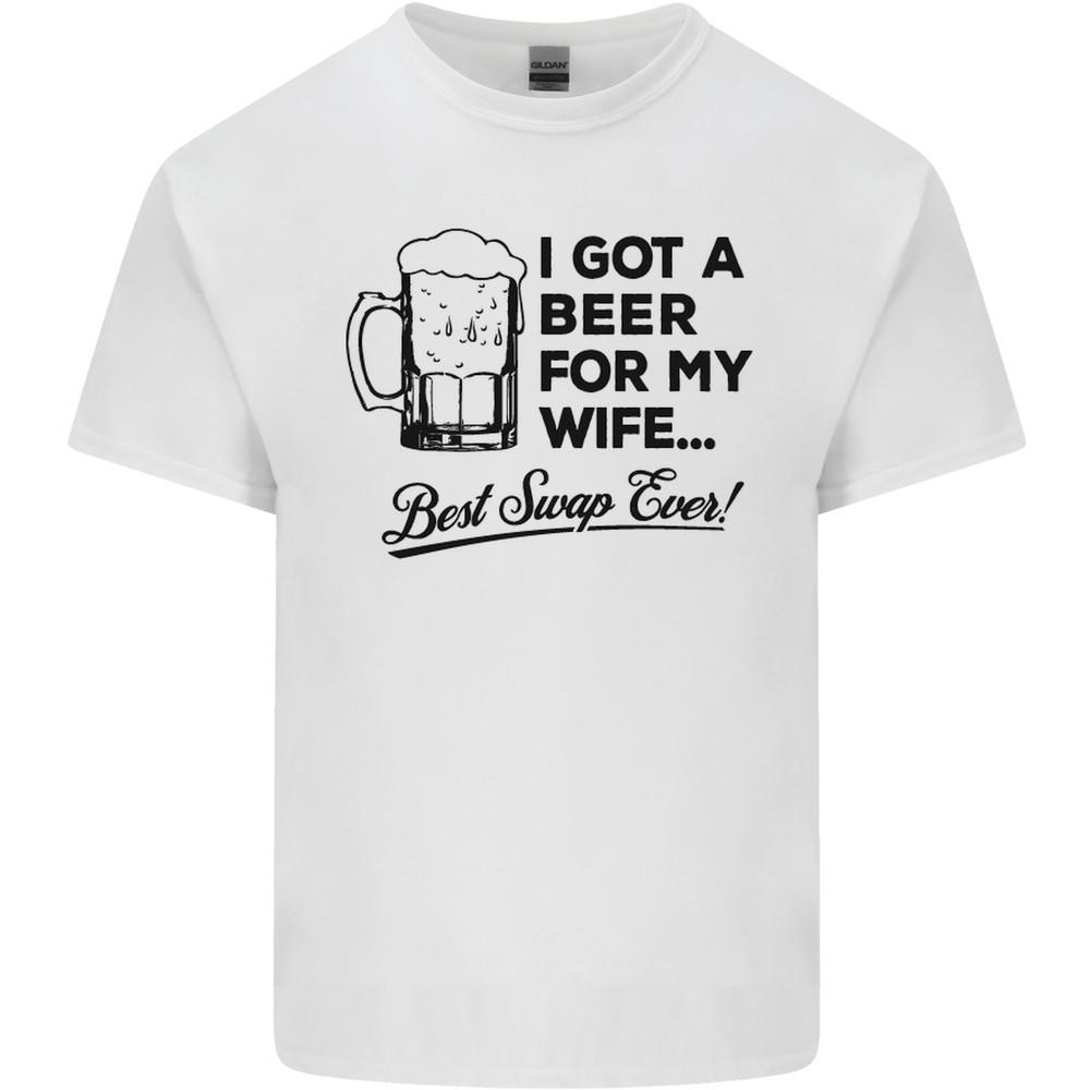

A Beer for My Wife Best Swap Ever Funny Mens Light Cotton T-Shirt Unisex T-Shirt M