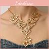 Fashion Exaggerated Accessory Geometric Triangle Rectangular Necklace Hollow