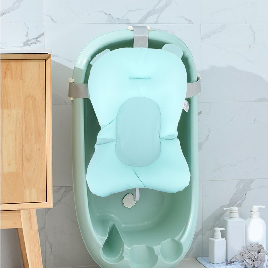 Baby Bath Cushion Pad 3 Points Support Floating Mat Slipless Mesh Seat Shower Bath Tub Pad For Newborn Infant