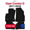 Basic Velour Car Mats For Fiat Doblo Ii 0 (2009-2020)