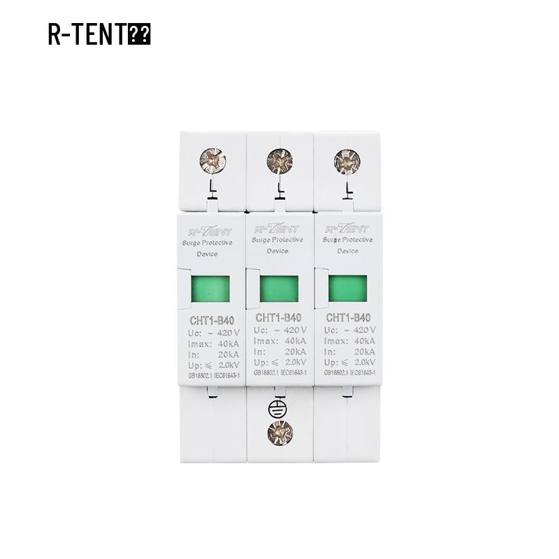 1P-4P Lightning Arrester Surge Protector Circuit Breaker 10KA-100KA