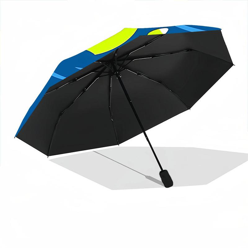 1PC Alligator Swimming Automatic Windproof Umbrella 8 Rib Portable Folding Black Iron Frame for Outdoor, Beach, Travel, Beach Umbrella,S24