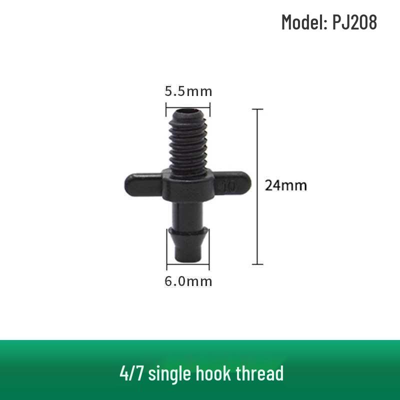Capillary Fittings: Single/Double Hook, Tee, Straight Connector, Drip Stop, Mountain Bracket, Five-Way, Greenhouse Micro-Sprinkler
