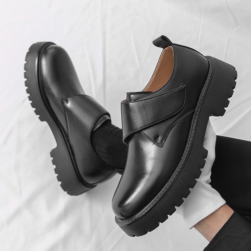 Fashion New Arrival Men Thick Bottom Oxford Shoes Casual Leather Shoes Fashion Business Formal Dress Footwear Soft Outdoor Male loafers