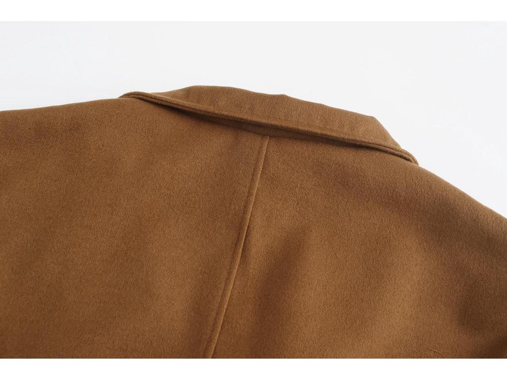 British Style Men's Wool Trench Coat, Autumn/Winter Long Coat