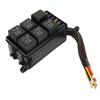 6 Way Fuse And Relay Box Pre Wired Fuse Relay Block with Lid for Car Truck Marine Boat DC12V