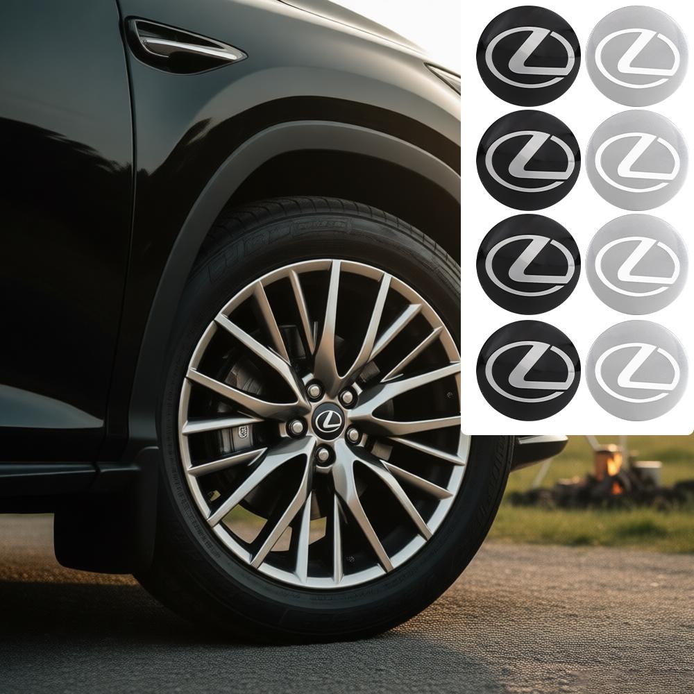 56MM Car Badge Wheel Center Cover Stickers Decoration Accessories For Lexus CT200h NX300h IS300h ES300h NX RX GS IS LX ES IS250