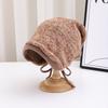 Knitted Hat Women'S Autumn And Winter Wool Hat Stacking Hat Solid Color Pullover Hat Fashion Warm Thickened Wool Hat