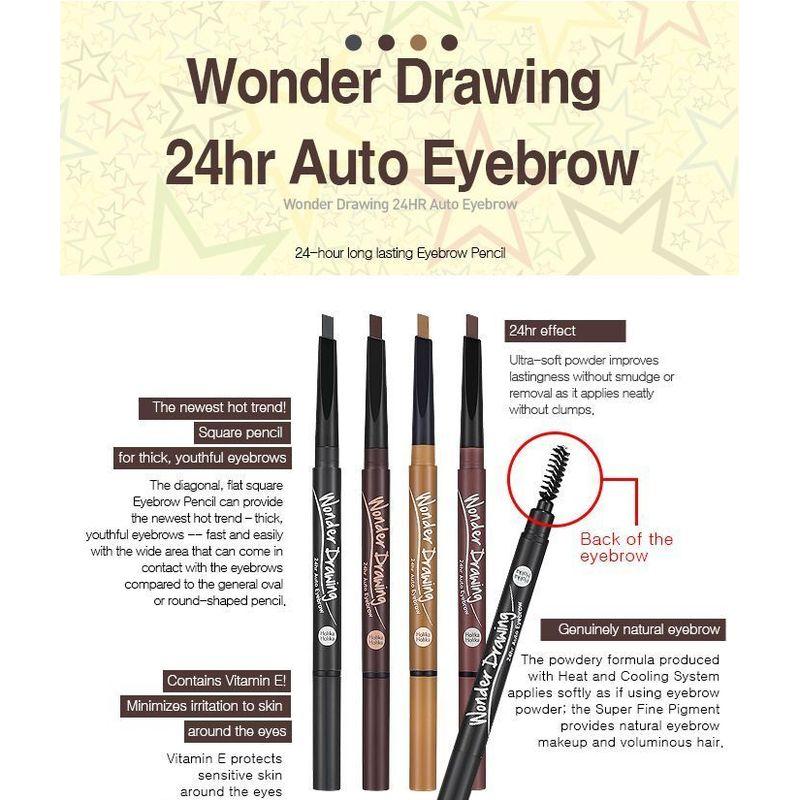 HOLIKA HOLIKA - Wonder Drawing 24HR Auto Eyebrow (4 Colors)
