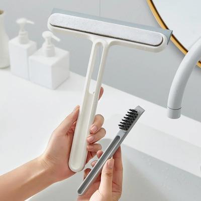 Window Glass Wiper Cleaner Home Mirror Glass Scraper Bathroom Mirror Silicone Spatula Shower Squeegee Household Cleaning Tools
