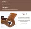 Retro Wooden Airplane Model Ornament - Handcrafted Desktop Decoration