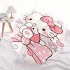 Hello Kitty,Bow Automatic Folding Umbrella-Simple 8-Rib Design, Bright Cartoon Pattern, Durable Iron Frame, Suitable For Travel, Outdoor, Be