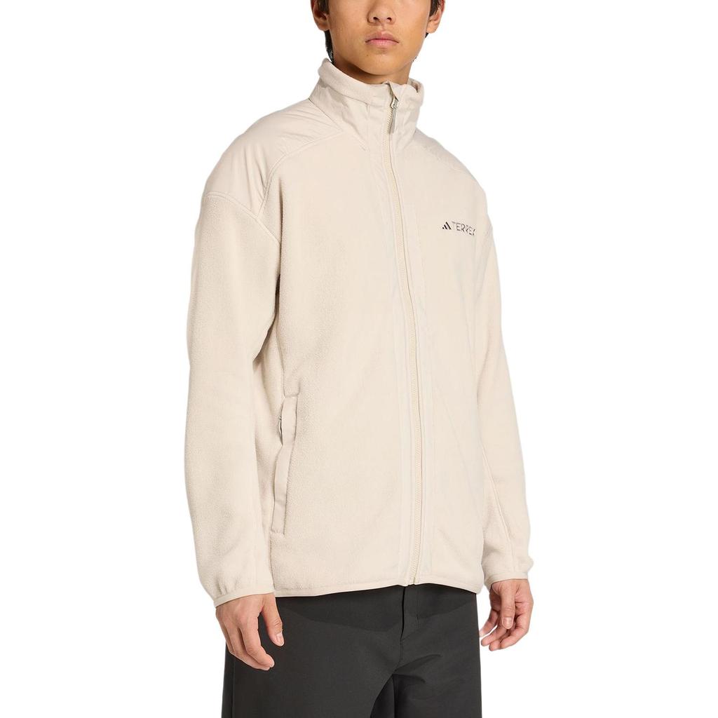 adidas Terrex Multi Fleece Outdoor Loose Fit Stand Collar Drop Shoulder Long Sleeve Jacket Men Jacket JV6236