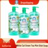 White Cat Refreshing Oil-Removing Green Tea Mint Dish Soap for Dishes and Produce, 1.02kg