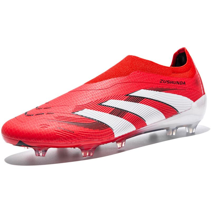 Spot 2025 Seamless Fly-woven Football Shoes Men's Low-top Youth Spikes Adult Training Sneakers