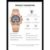 POEDAGAR Luxury Men's Watches Stainless Steel Date Chronograph Male Watch Waterproof Luminous Military Quartz Wristwatch