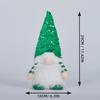 Christmas Plush Rudolph Animal Dwarf Doll Holiday Decoration Soft Fabric Festival Ornament for Home Office