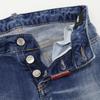 Dsquared2 S75LB0522 Jennifer Stretch Cut-Off Denim Bottoms 34 blueUsed