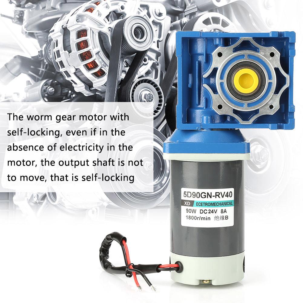 Motor cu melc 5D90GN RV40 90W 24V CC cu viteză reglabilă și autoblocare (30k)