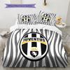 Set Copripiumino Trapuntato Juve Federa Federe Decorazione Casa Regalo di Compleanno (1 * copripiumino + 2 * federa, senza nucleo)