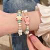 Ins Wind Small Fresh Fish Frog Beaded Bracelet Women's Sweet Elastic Rope Bracelet Summer Jewelry