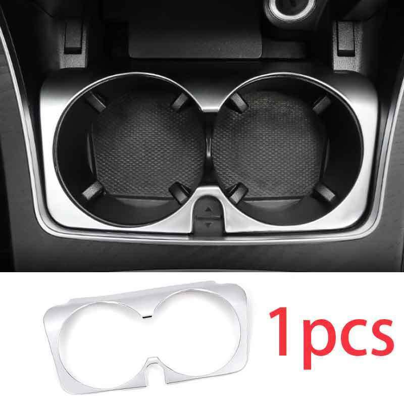 Fit For Benz GLC X253 2016- Cover Trim ABS Silver Central Console Water Cup