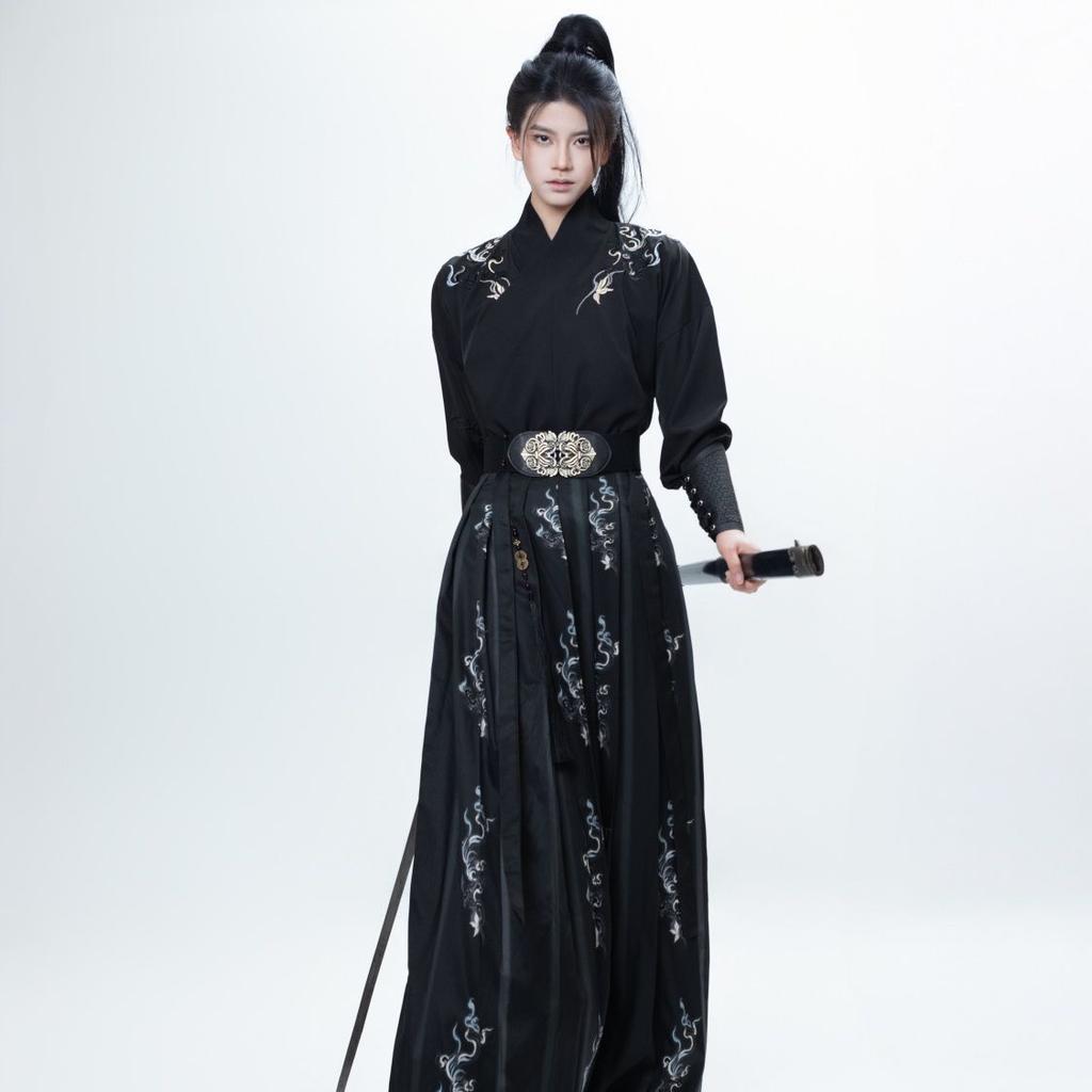 Men's & Couple's Song Dynasty Style Hanfu, Chivalrous Martial Arts Daily Suit With Bamboo Pattern